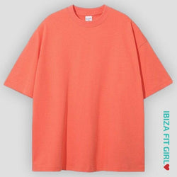 Ibiza Fit Girl - Alan Boyfriend T-Shirt - Orange / S