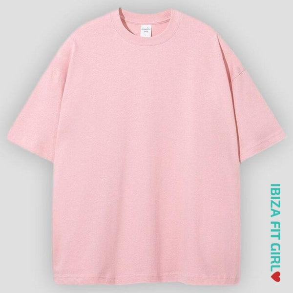 Ibiza Fit Girl - Alan Boyfriend T-Shirt - Pink / S
