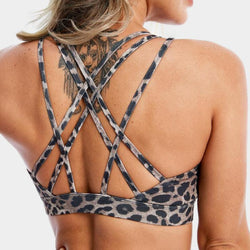 Ibiza Fit Girl - Mary Leopard Top - S