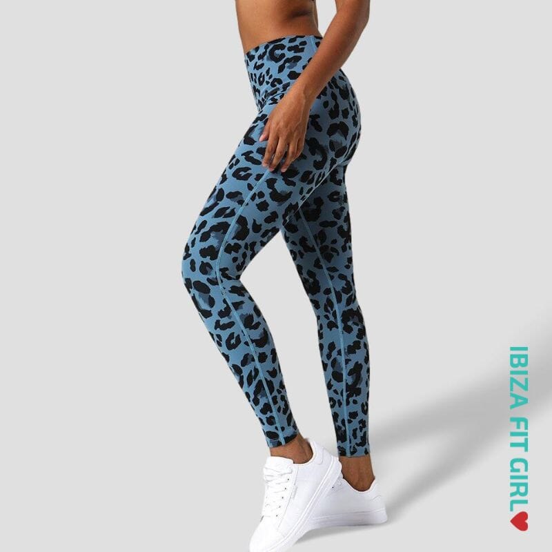 Ibiza Fit Girl - Nira Leopard Legging - Blue / S