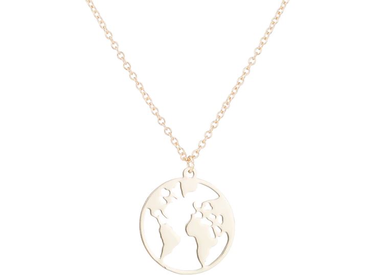Ibiza Fit Girl - The World Necklace - Gold