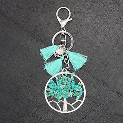 Ibiza Fit Girl - Tree of Life Keychain - Turquoise